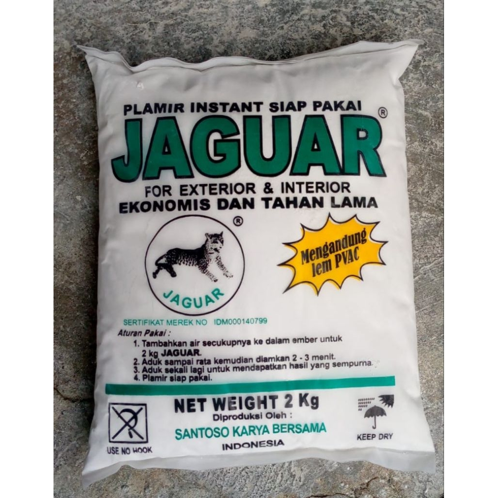 PLAMIR INSTAN 2 KG JAGUAR / PLAMIR TEMBOK / PLAMIR KAYU / PLAMIR SERBAGUNA