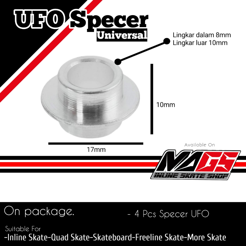 SPECER SEPARURODA UFO INLINE SKATE DAN QUAD SKATE