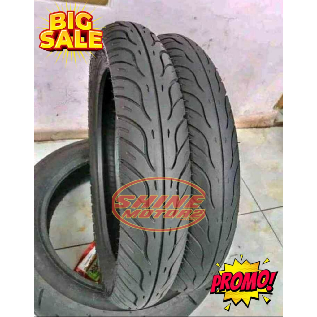 Ban Motor Tubeless Federal 80/90 90/90 Ring 14 - Sepasang, Ban Bekas Original, Cocok untuk Motor Mat