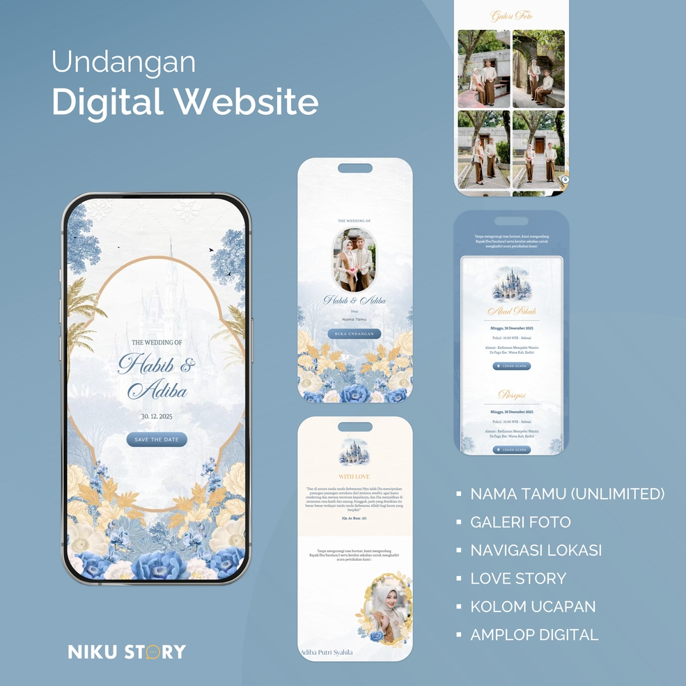 Undangan Digital Website Pernikahan Art | Undangan Digital Web Online