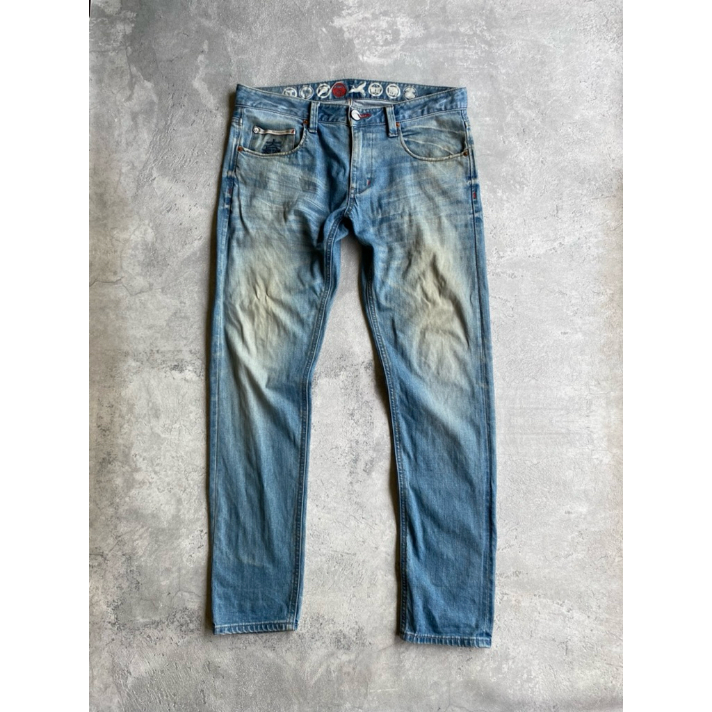 Edwin EdoKatsu Distressed Selvedge Denim Size 33