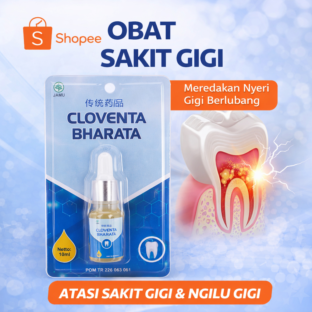 Cloventa Bharata Obat Sakit Gigi Paling Ampuh 100% Original