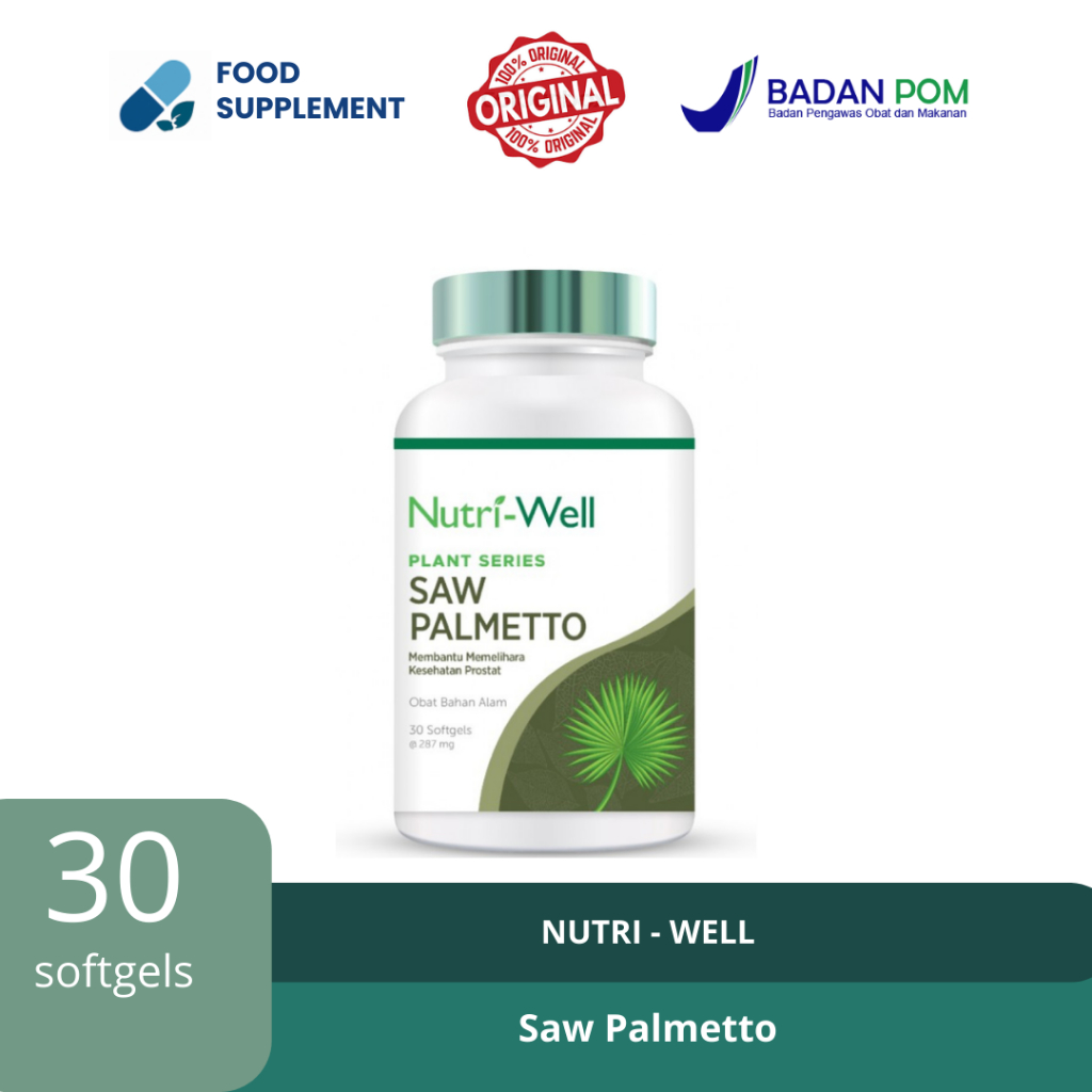 Nutriwell Saw Palmetto - 30 Softgels