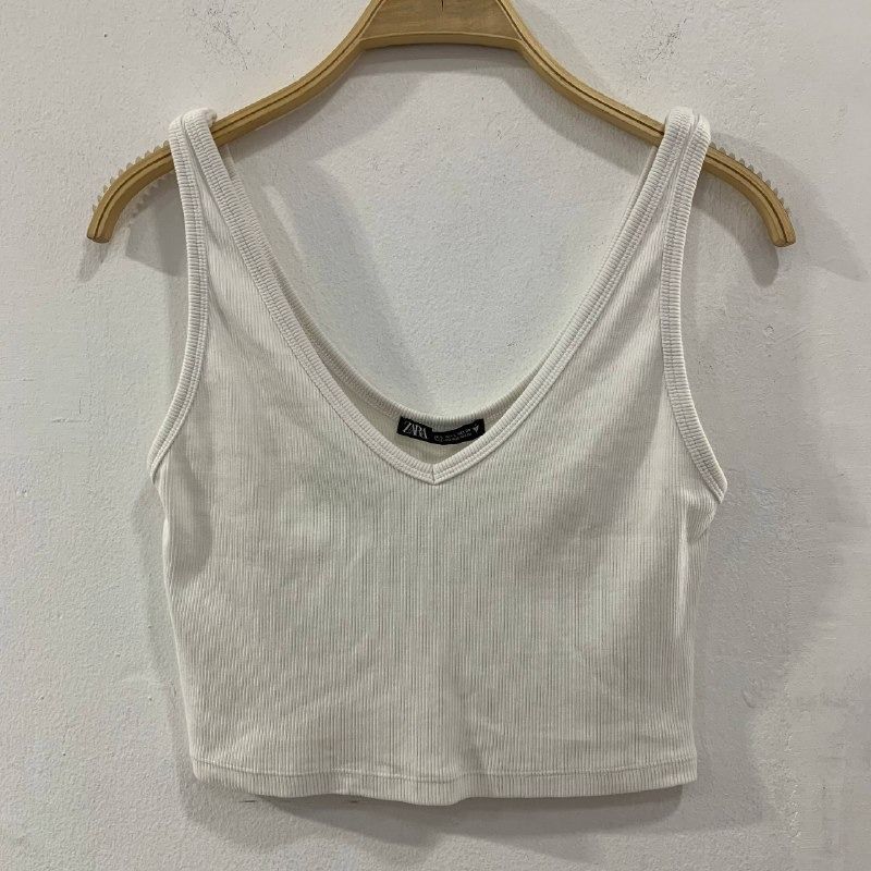 ZARA Tank Top Crop Putih