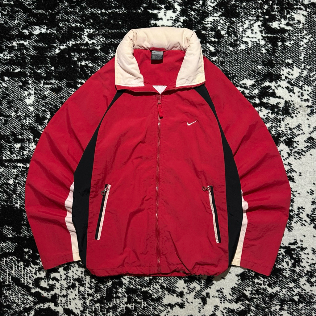 Windbreaker Center Swoosh Nike Vintage Jacket Colourblock