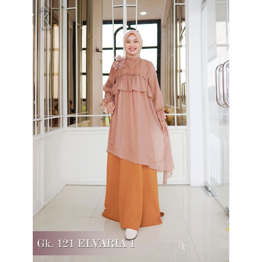Gamis Premium ELVARIA 1 by Luna Hijab Indonesia