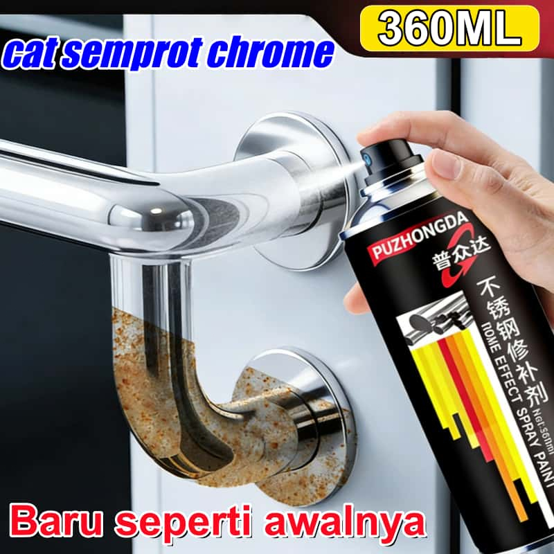 Cat Semprot Chrome Cat Silver Chrome Chrome Spray Paint Pilox Sapporo Chrome Cat Semprot Anti Karat 