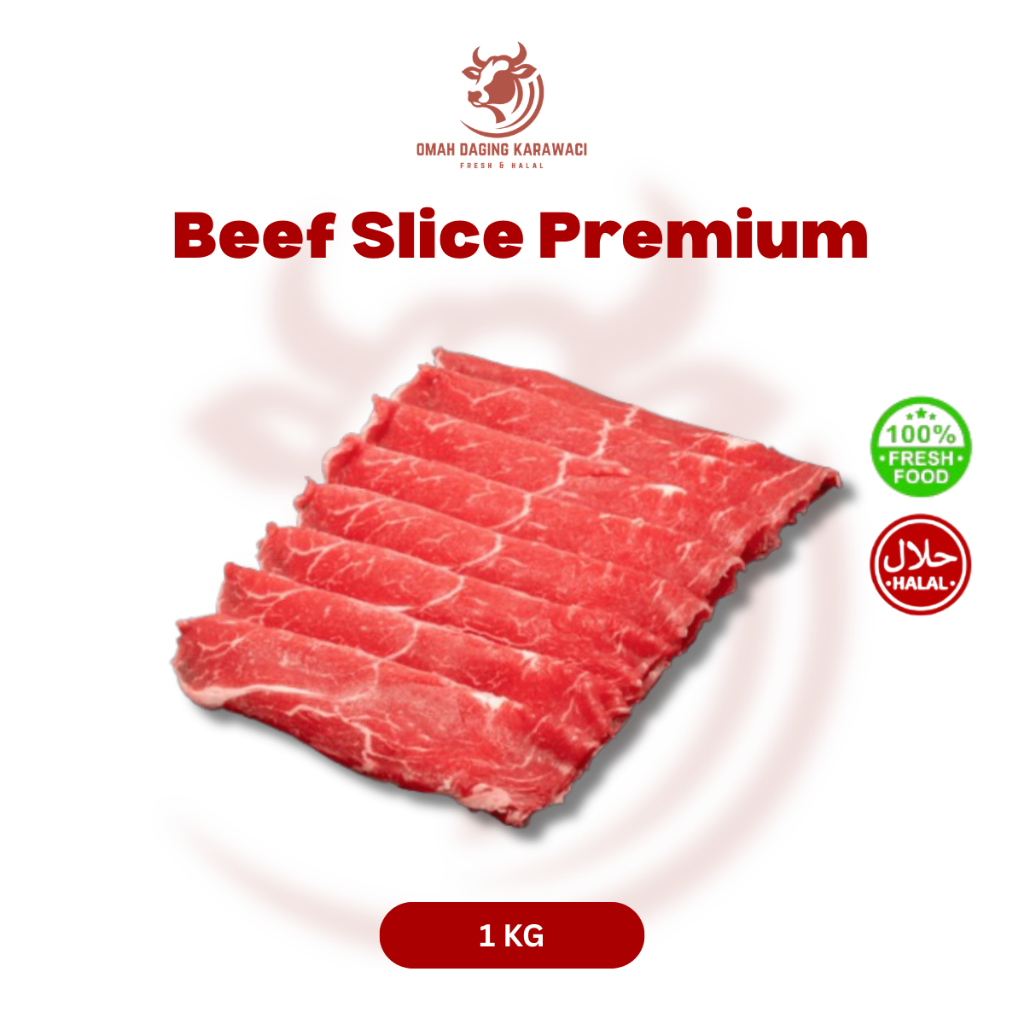 Beef Slice Teriyaki / Daging Sapi Slice Halal 1kg Tangerang