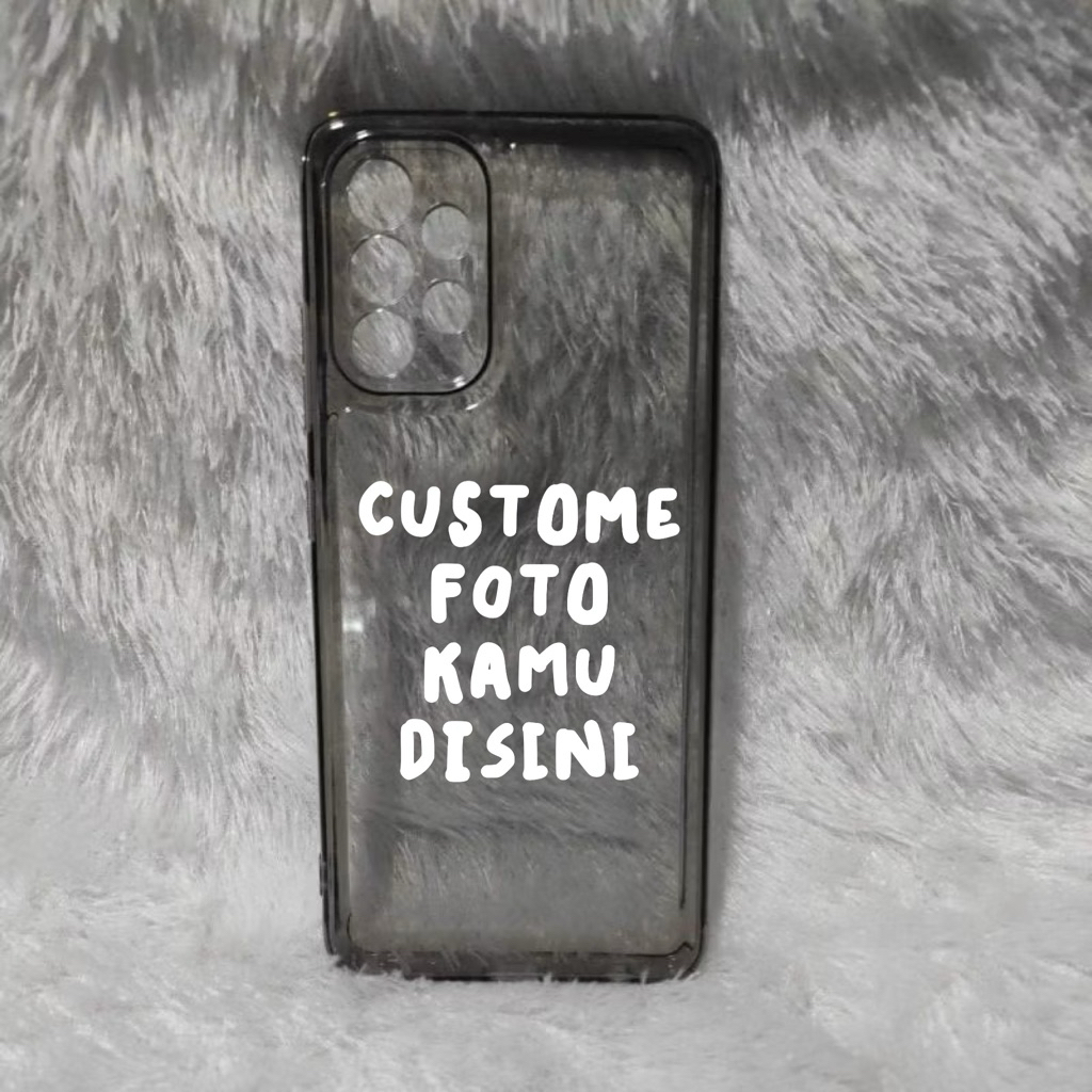CUSTOME CASE CLEAR HITAM SAMSUNG A32 (4G)