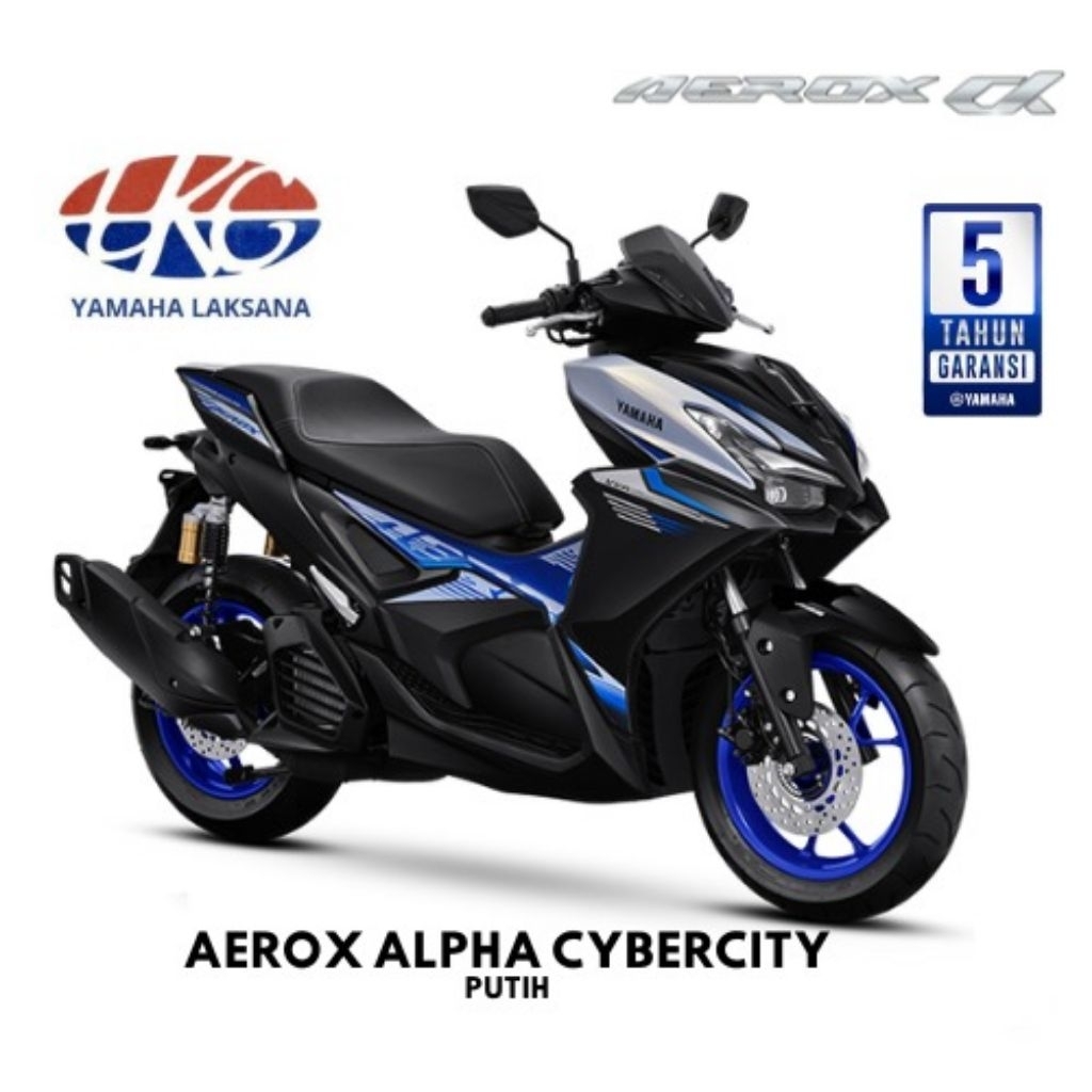 Sepeda Motor Yamaha Aerox Alpha Cybercity ABS