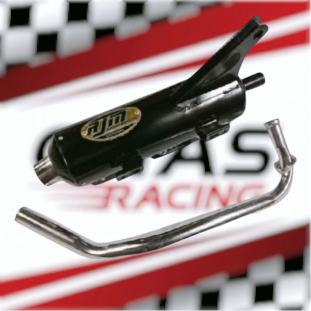 Knalpot standar racing TSUGIGI RJM UJUNG CROOM  Beat deluxe scoopy spacy nex spin geneo mio sporty v