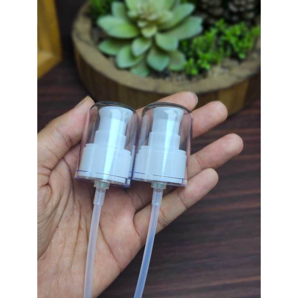 Treatment Pump Luxuri Putih Polos 24/410 Kepala Pump Skincare Premium / Kepala Pump Treatment 24/410