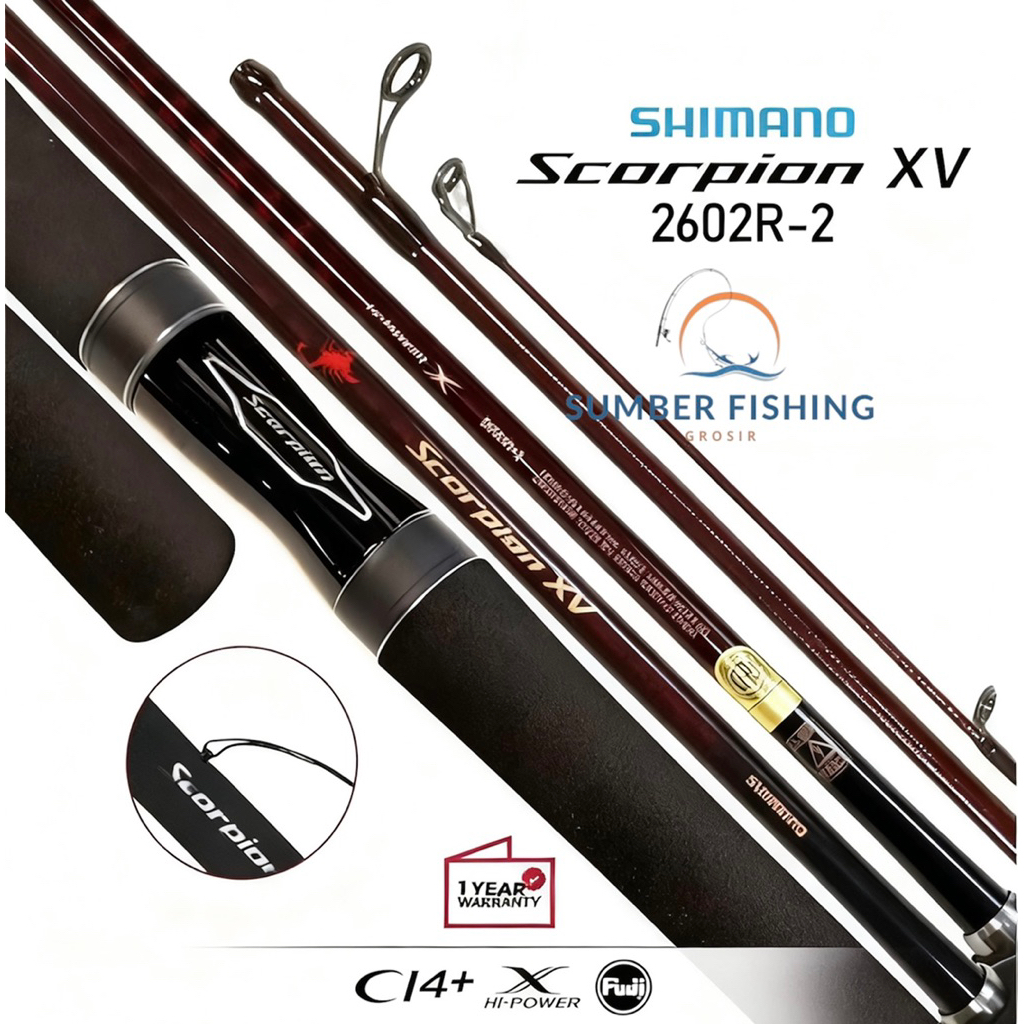 Joran Spining Shimano Scorpion xv 2021 2602R2 180cm