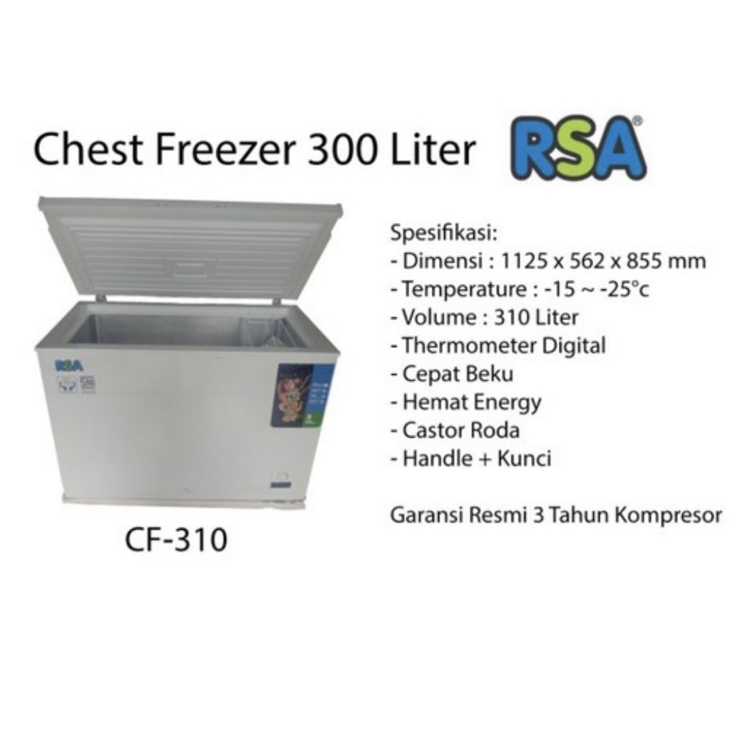 FREEZER BOX RSA CF-310 (310 LITER)