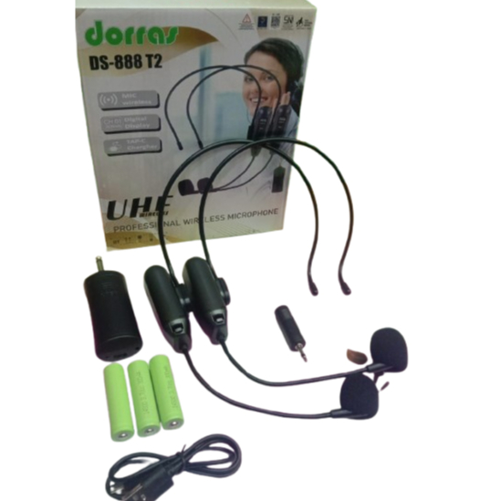 PROMOO Mic Bando Wireless untuk Imam Masjid, Tour Guide, Teacher, dan Dosen / Mic Wireless Fleco