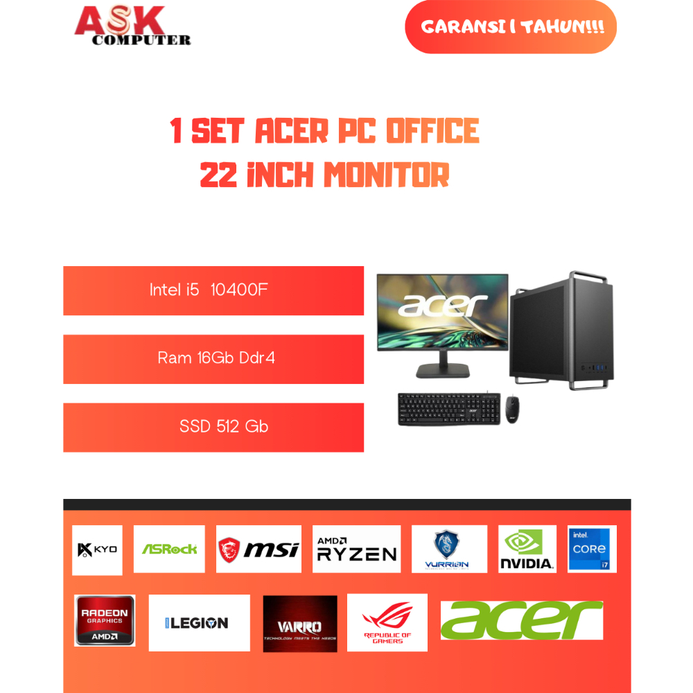 PC ACER I5 GEN 10 NEW 1SET
