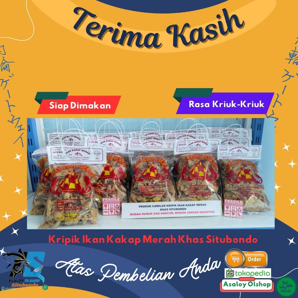 Kripik Ikan Kakap Merah Khas Situbondo