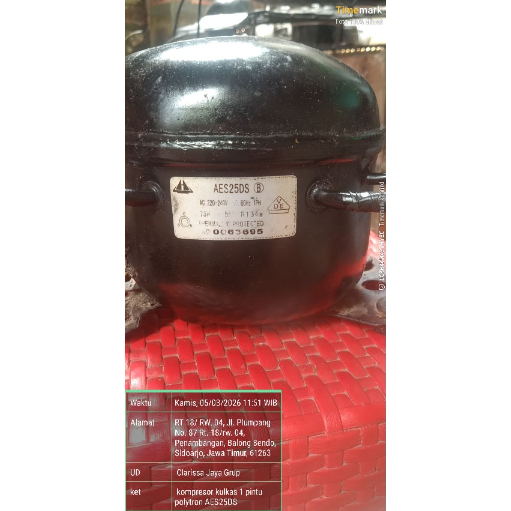 kompresor kulkas 1 pintu polytron AES25DS