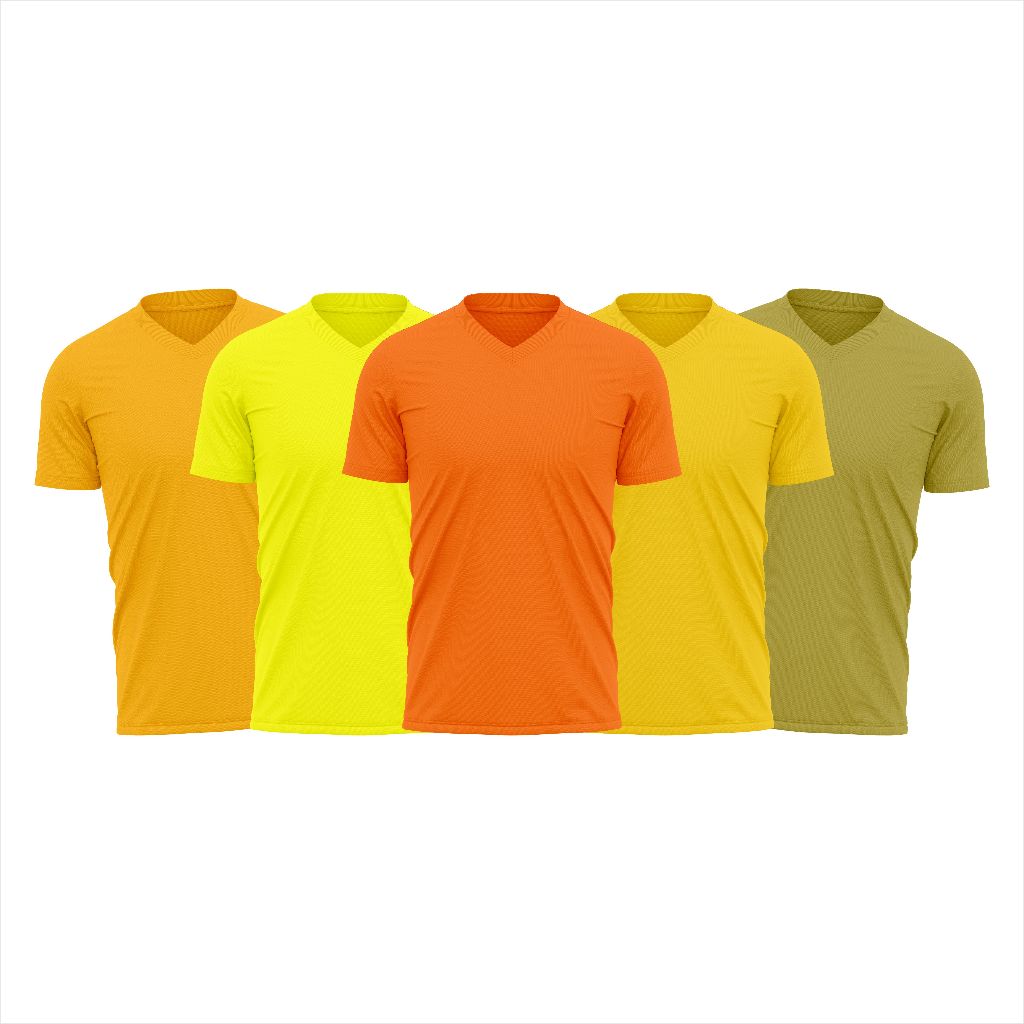Baju Jersey Polos Kerah V Dri Fit Olahraga Running / Kaos Olahraga Drifit