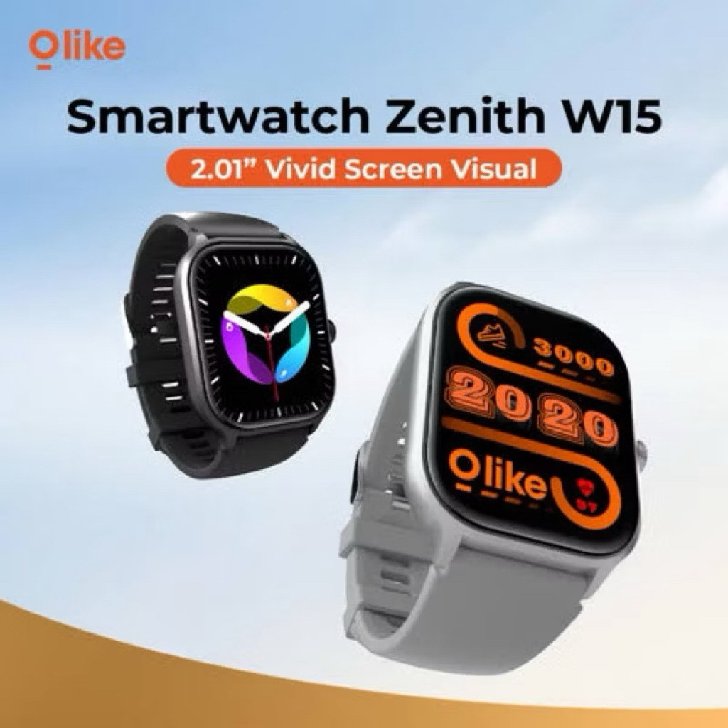 SMARTWATCH OLIKE ZENITH W15 2020 JAM TANGAN PINTAR