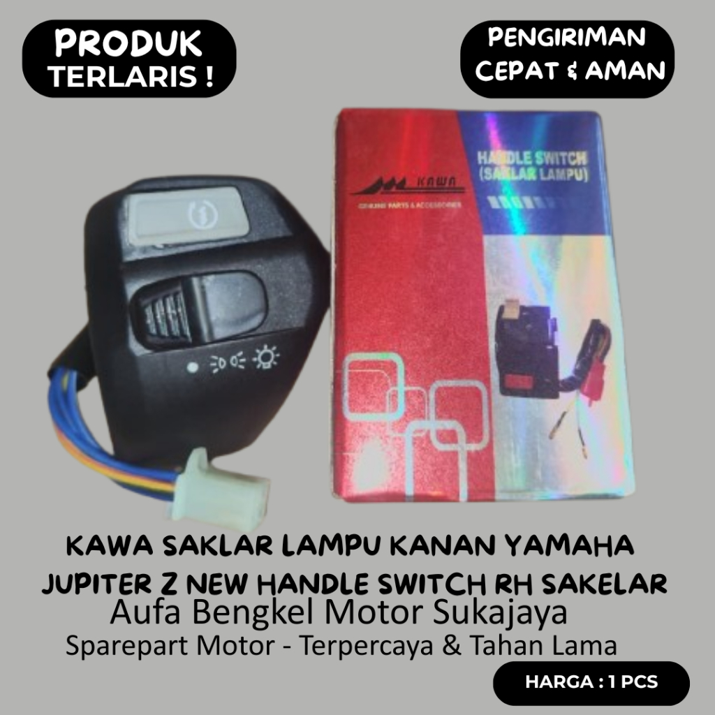 Kawa Saklar Lampu Kanan Yamaha Jupiter Z New Handle Switch RH Sakelar Motor