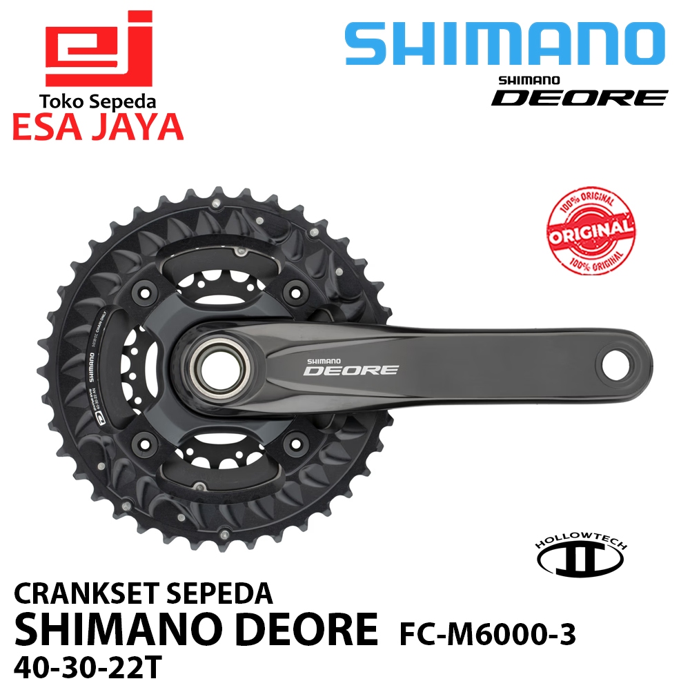 Crankset Shimano Deore FC-M6000 3x10 Speed Hollowtech II MTB 40-30-22T Original