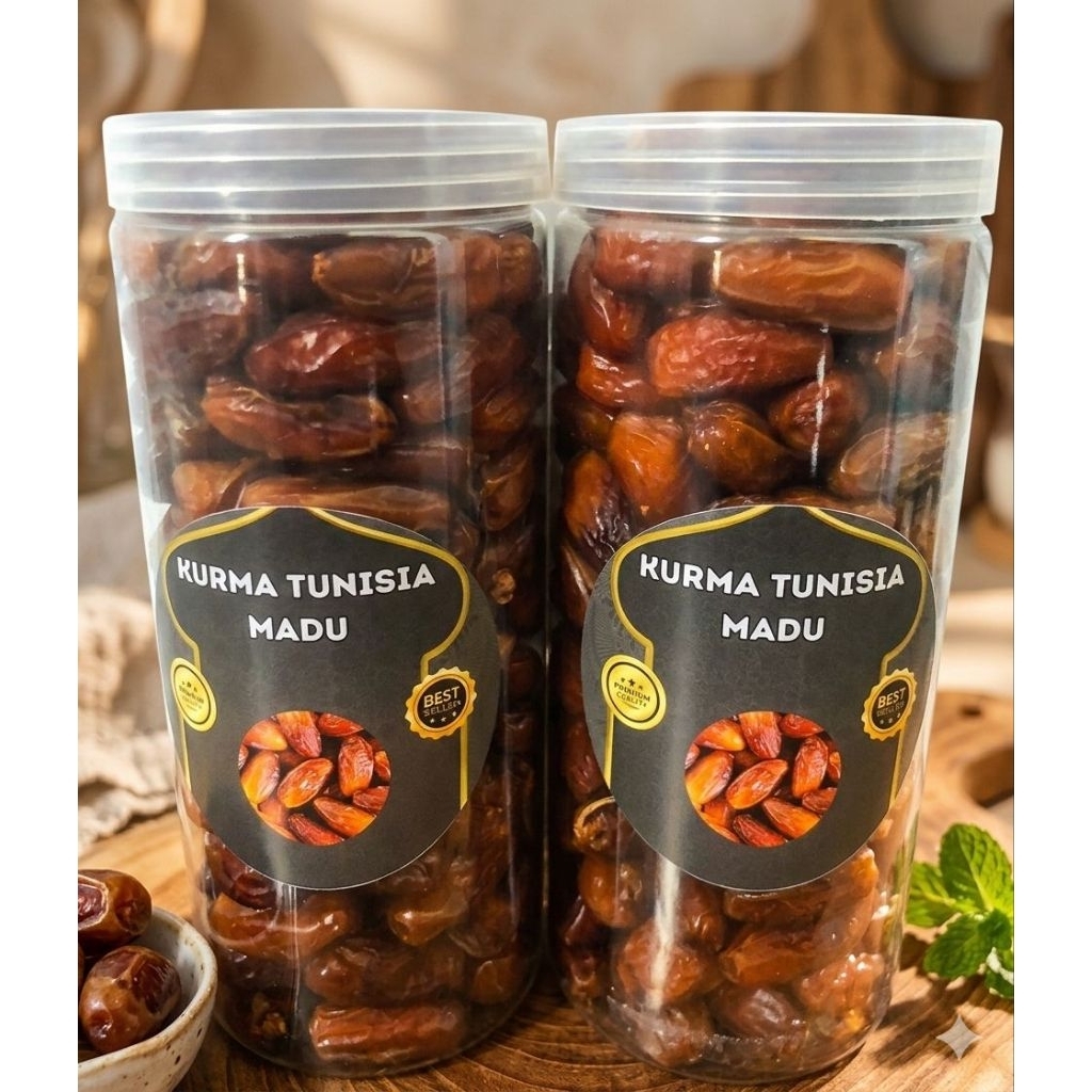 KURMA MADU TUNISIA KEMASAN TOPLES 1KG BUAH KERING