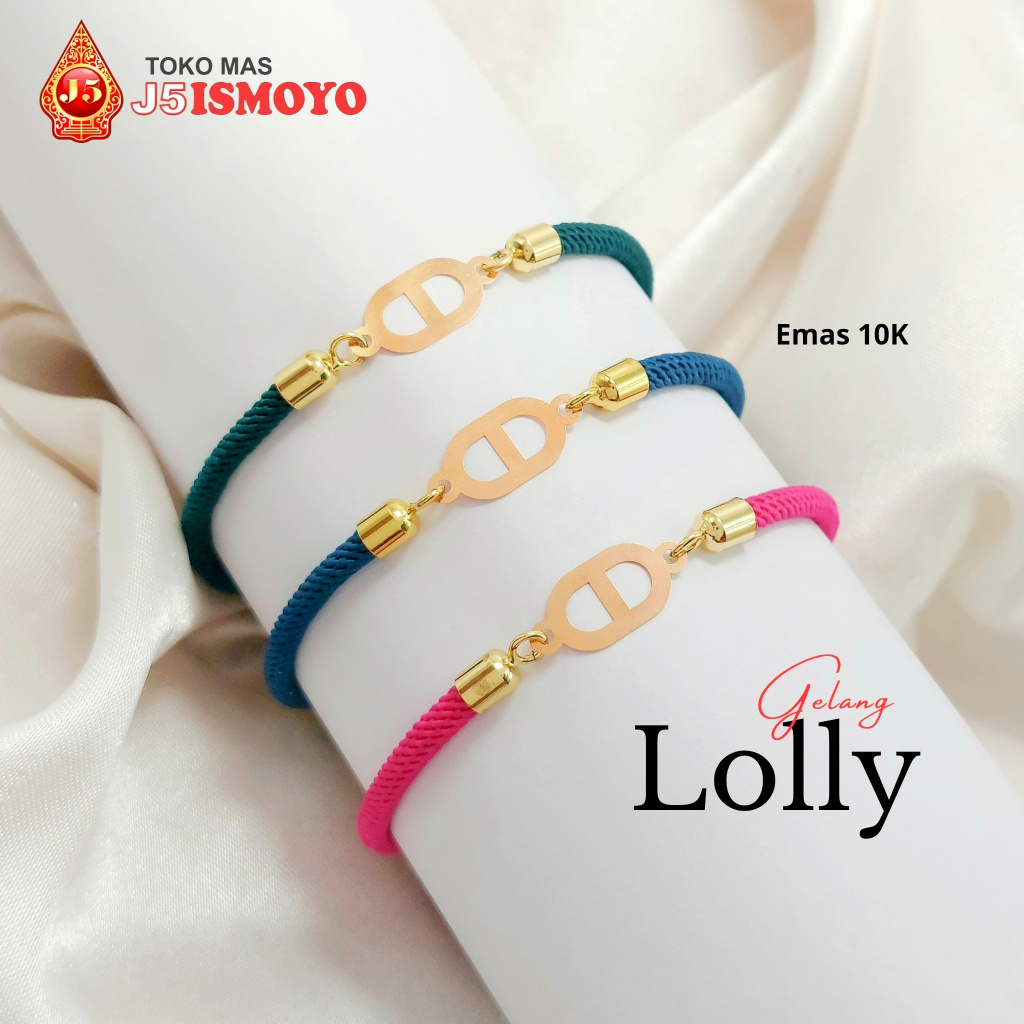 Gelang Tali Kombinasi Emas Jessie Lolly J5 Ismoyo