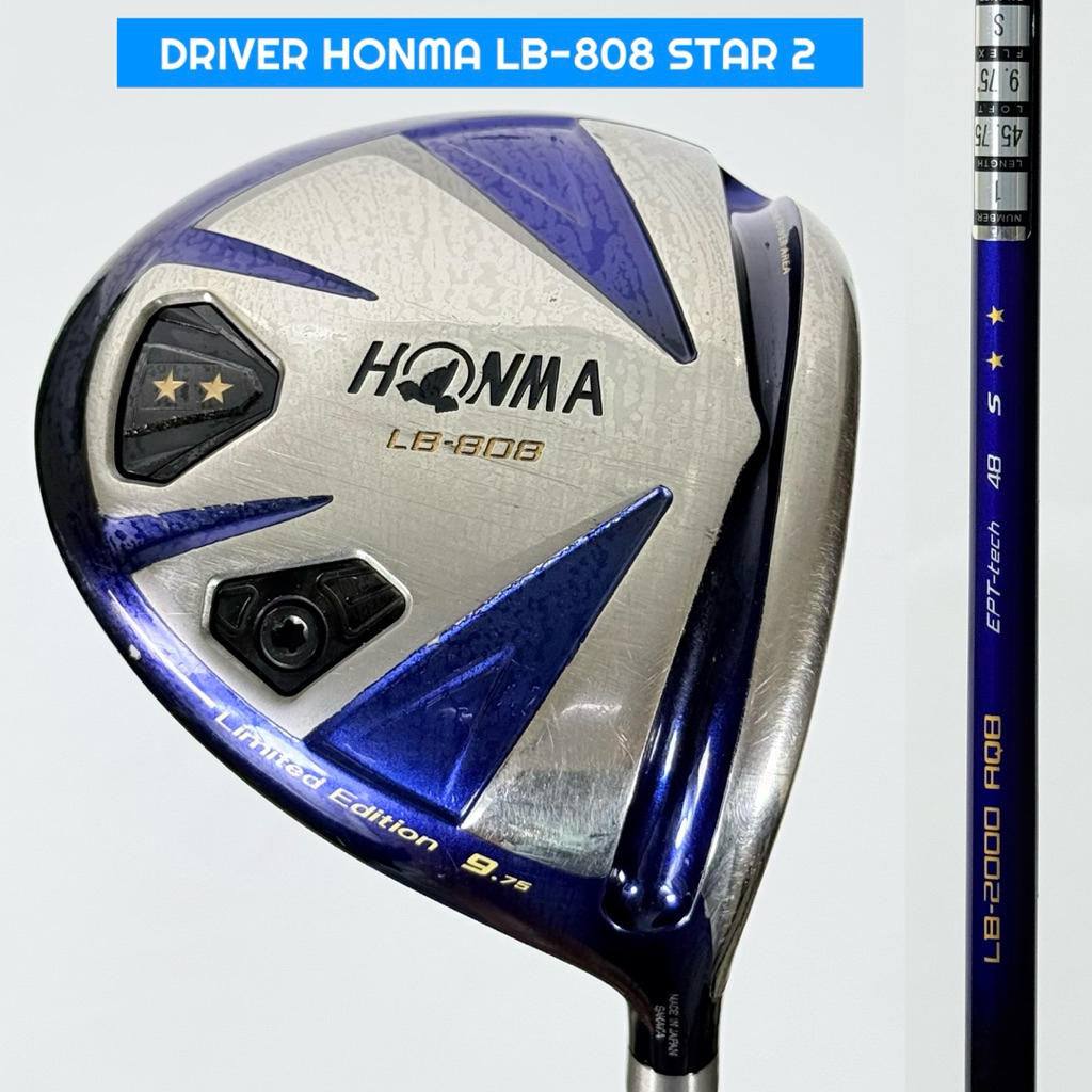 Driver Golf Honma LB-808 Star 2 Flek S Bekas Original - Stick Golf Driver Wood 1