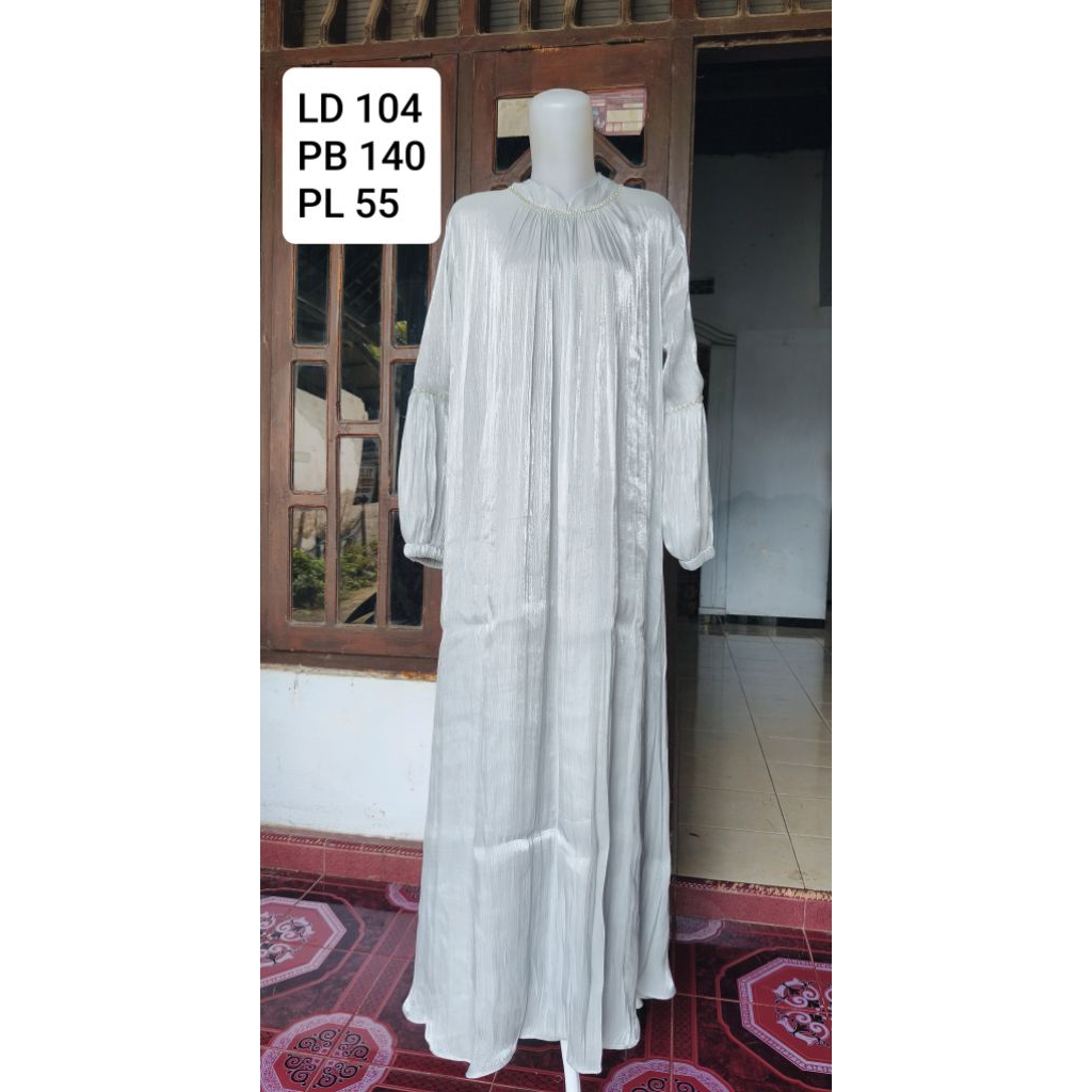 Gamis/Dress Shimer Silk Premium Murah PL