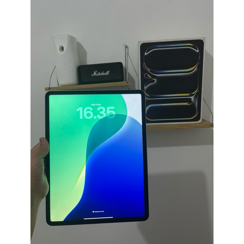 Ipad Pro 12,9 inc gen 6 th 2022 Ex resmi ibox Fullset original 128 gb Wifi