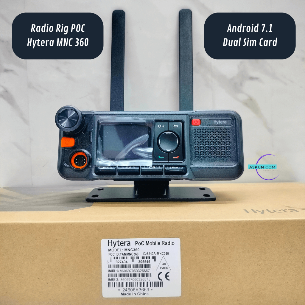 Radio Rig Hytera MNC 360 / Radio Rig POC Hytera / Hytera MNC 360 POC / Radio Rig POC 4G LTE