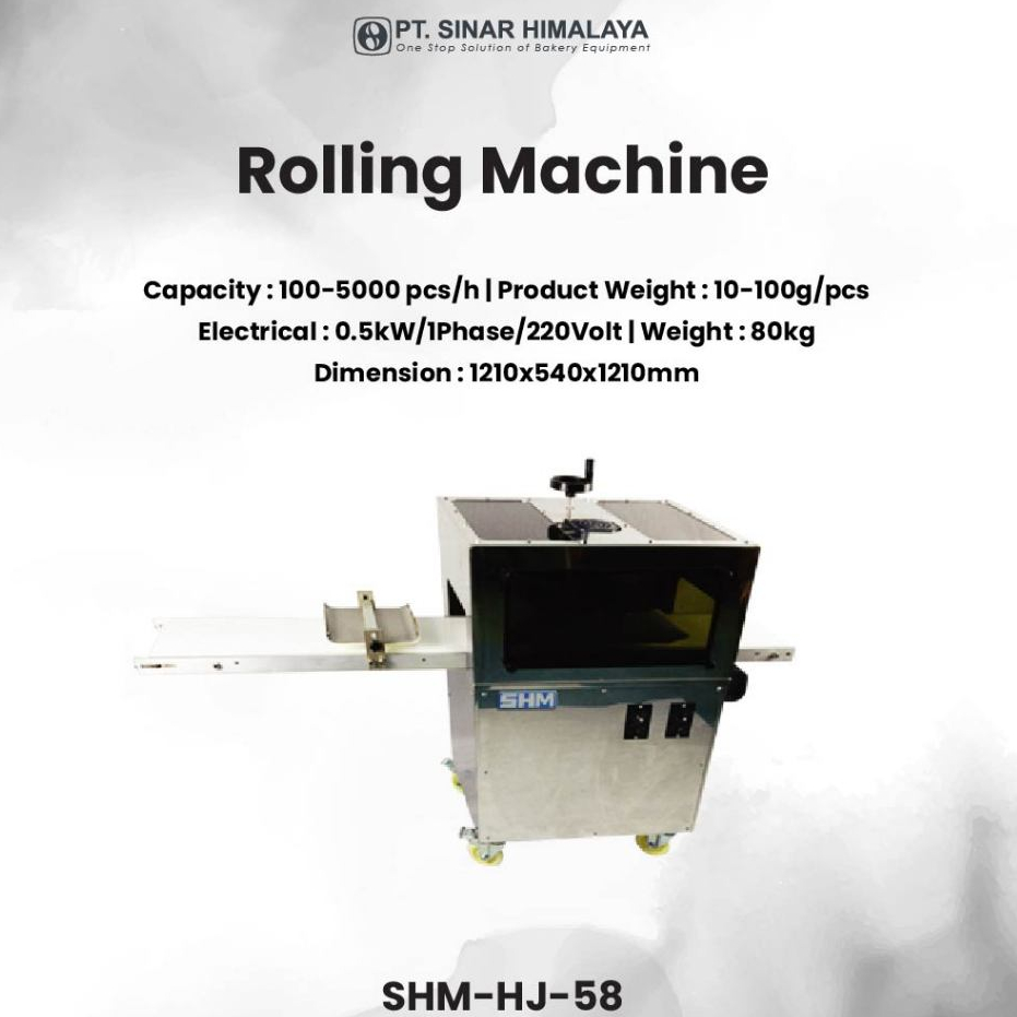 SHM-HJ-58 Rolling Machine Mesin Pembulat Adonan - Merk Shm 1210x540x1210 mm (Down Payment)