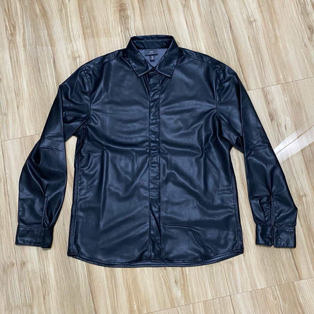 Kemeja Leather H&M Black (mulus)