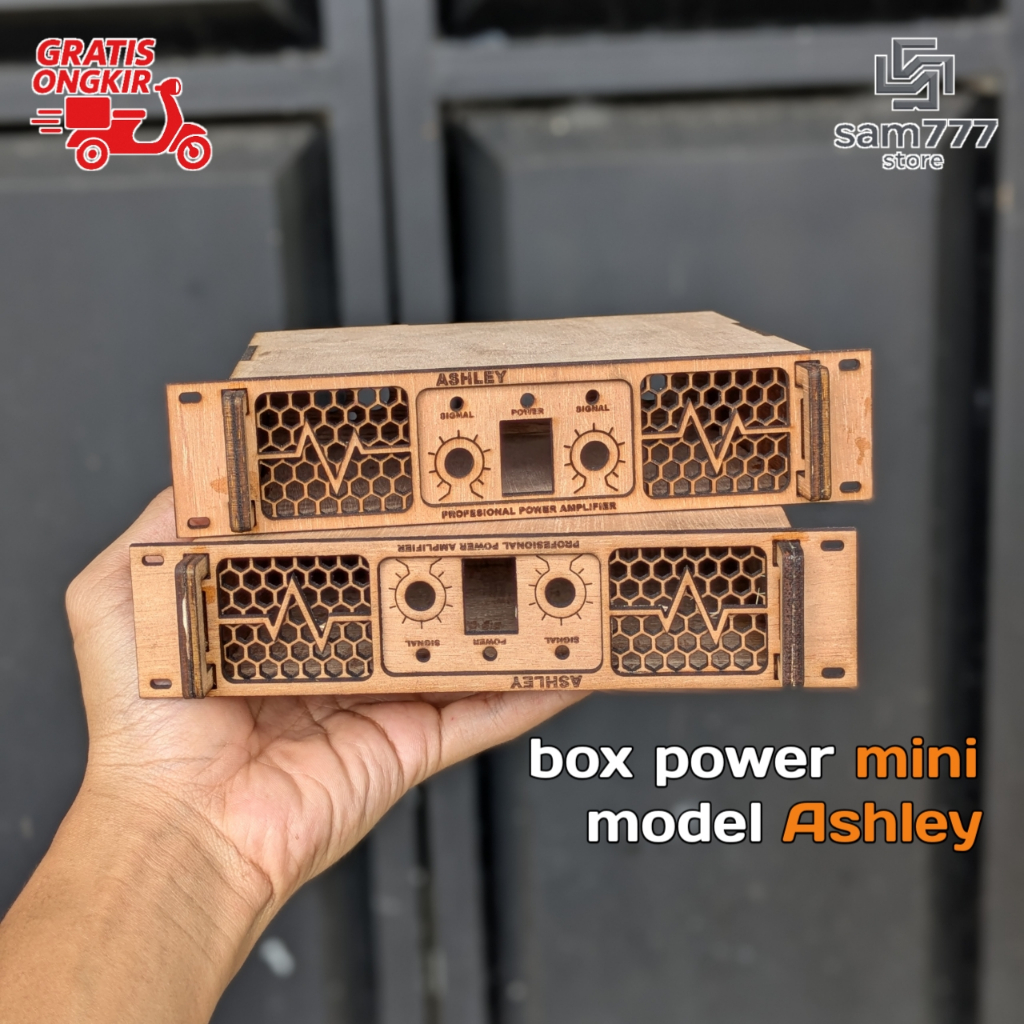 Box Power Mini Model Built Up Ashley Box Miniatur Power Amplifier