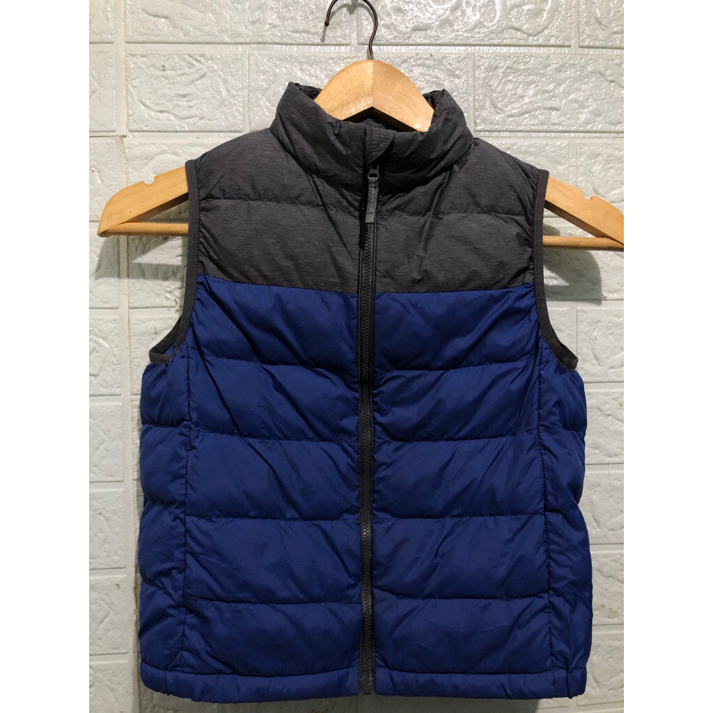 UNIQLO ultralight vest jaket kids two tone collor
