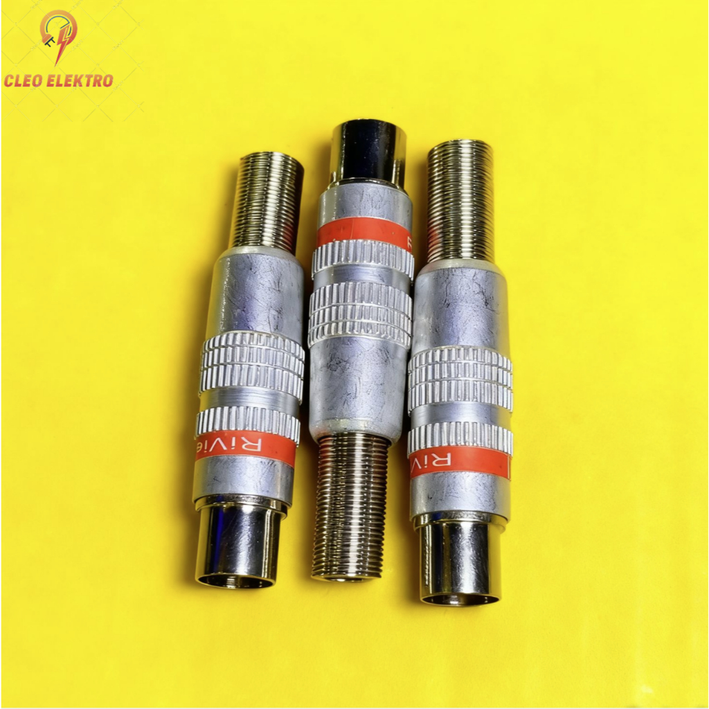 JEK JACK ANTENA TV RIVIERA ALUMINIUM MALE LAKI KUALITAS BAIK