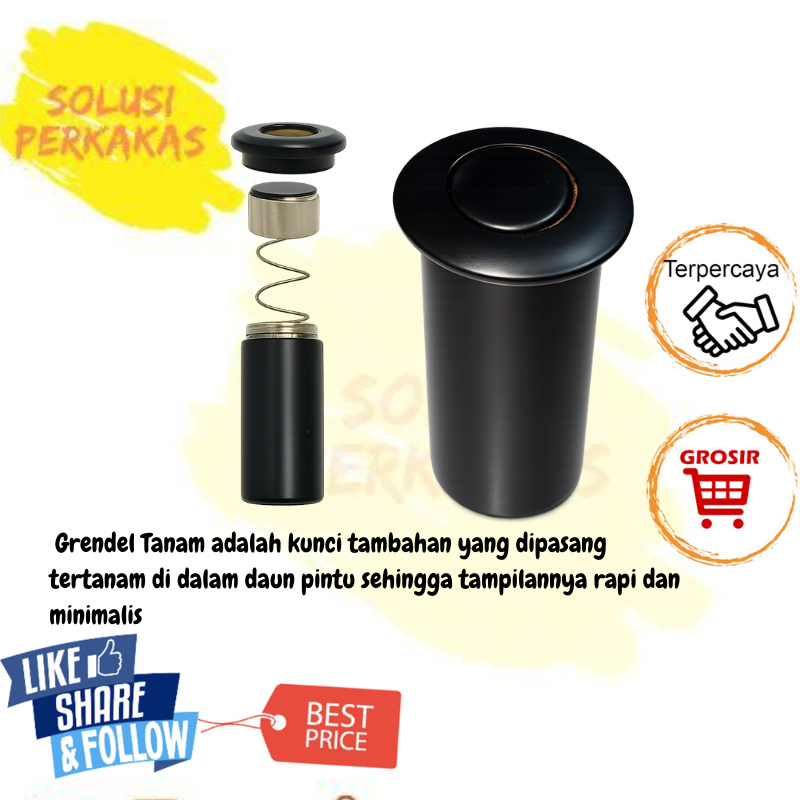 Lubang Kunci Tanam Lantai Slot Grendel Anti Debu