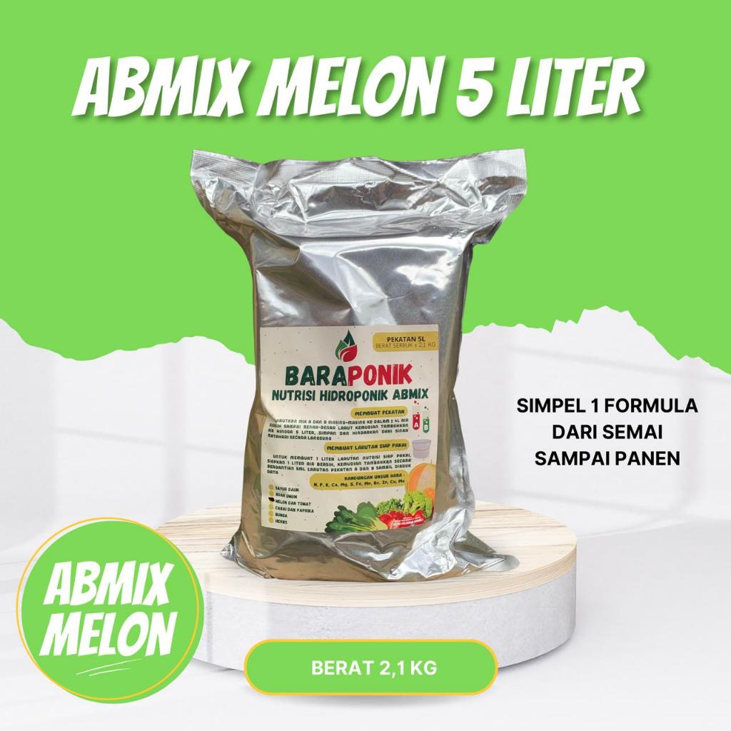 Nutrisi Hidroponik Ab  Mix Melon / Baraponik  / Ab mix nutrisi hidroponik melon 5 ltr