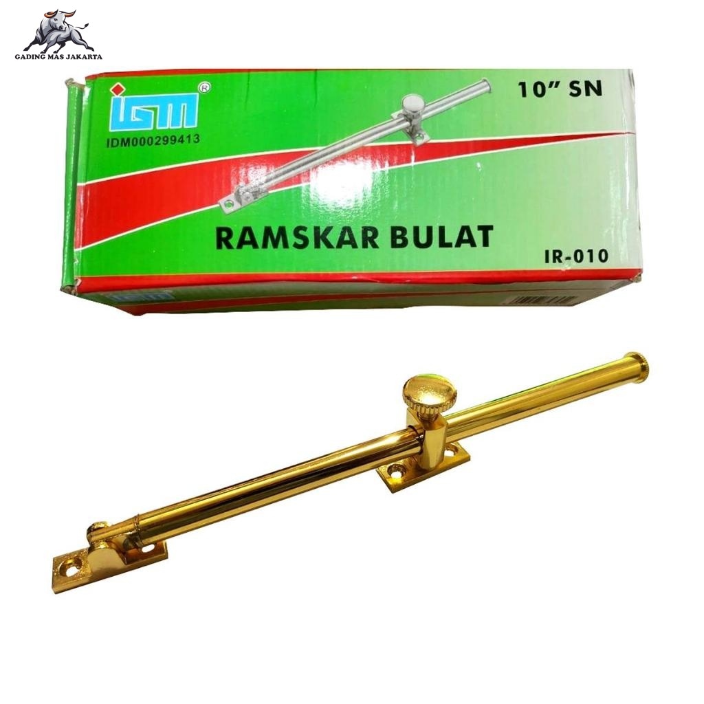 RAMSKAR BULAT KUNING GP LAMSKAR PENAHAN JENDELA PUTAR TARIK IGM 10" INCH GMJ