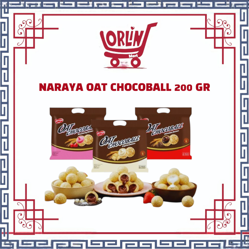 NARAYA OAT CHOCOBALL 200G / NARAYA OAT / OAT MEAL / NARAYA CHOCOLATE / OAT CHOCOLATE / OAT STRAWBERR