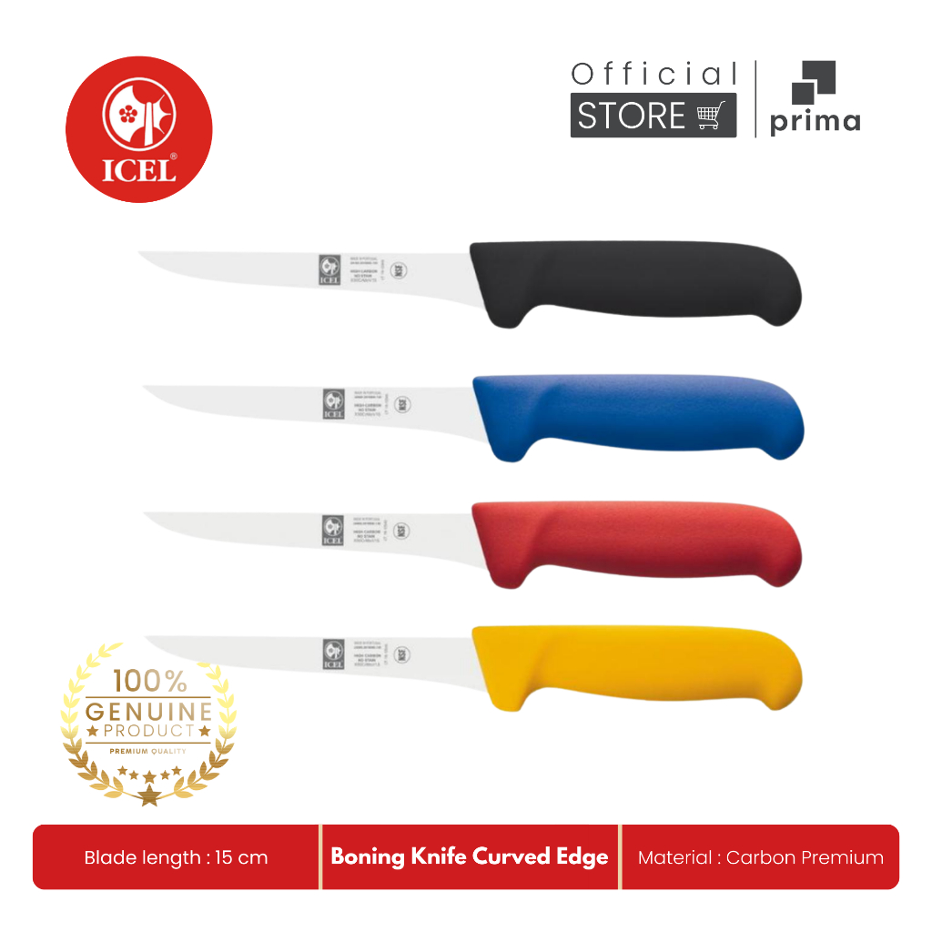 Boning Knife Curved Edge 15 cm | Pisau Pemisah Daging & Tulang - ICEL