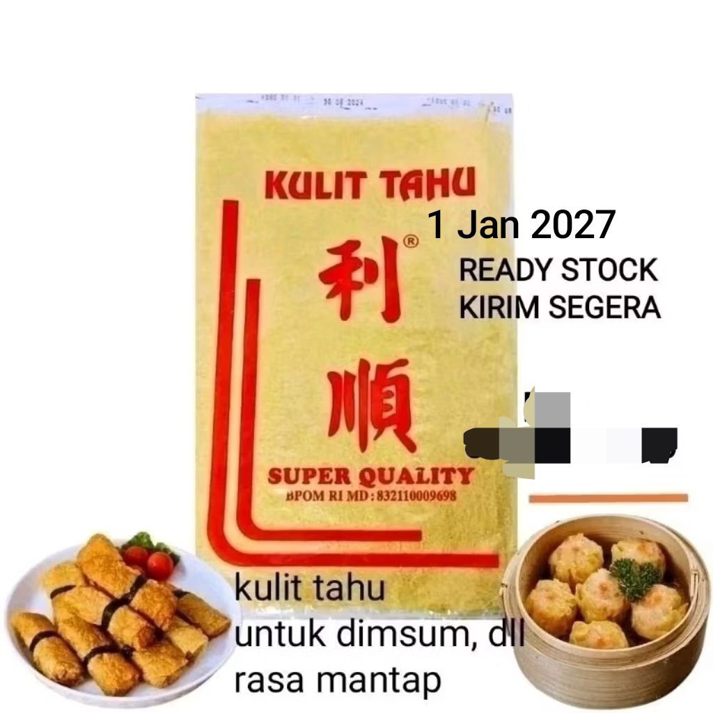 Kulit Tahu Kualitas Super HALAL Kulit Dimsum