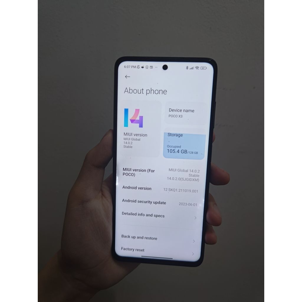 Poco X3 NFC 128/8GB + 3 casing BATANGAN second