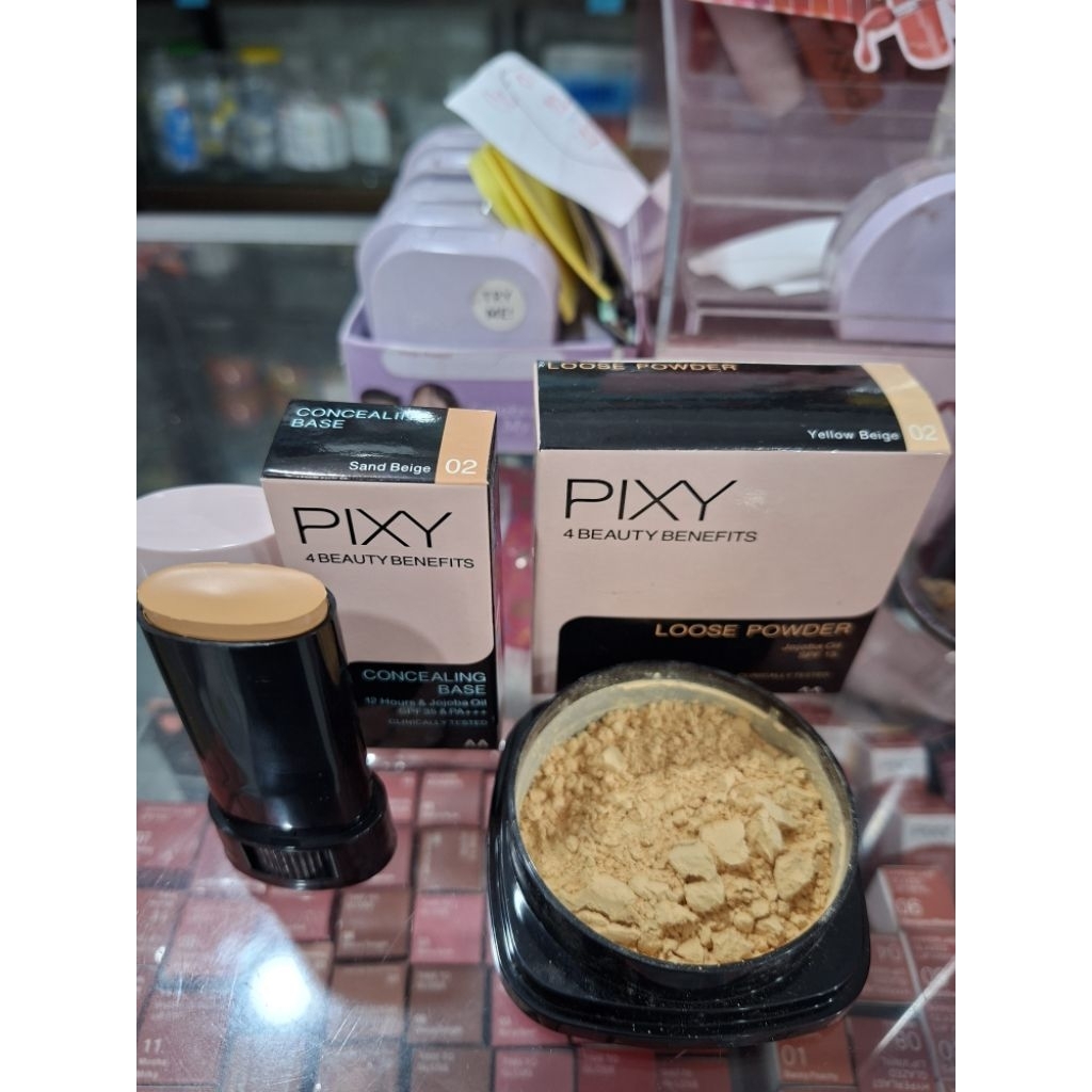 ( PIXY) Paket Hemat ConselinBase02 dan Bedak Tabur 02