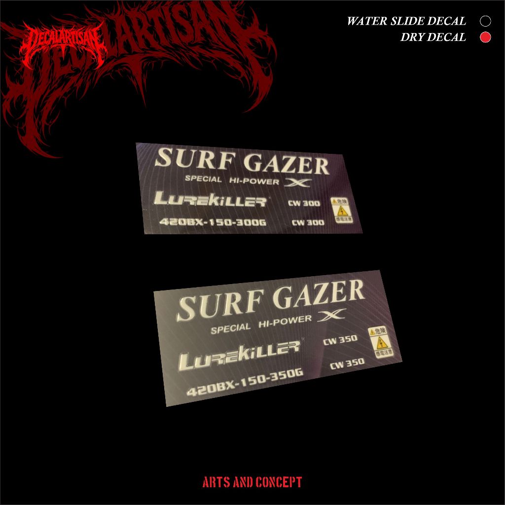 dry decal surf gazer rebuild lurekiller
