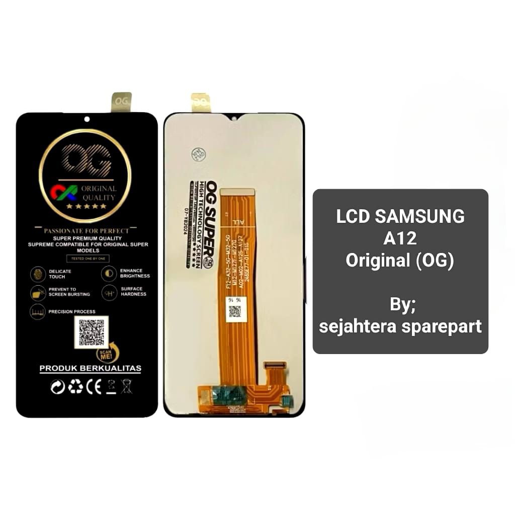 LCD SAMSUNG A12 Original (OG)