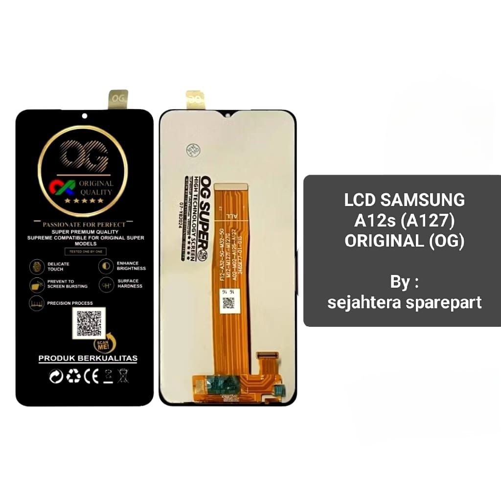 LCD SAMSUNG A12s Original (OG)