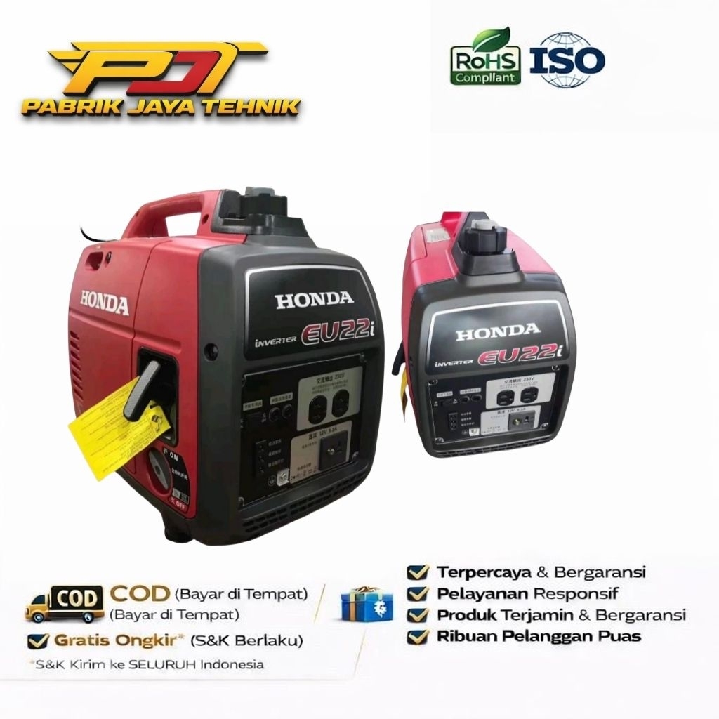 Genset Honda EU22i Generator Listrik Bensin 200 Watt EU 22 Original