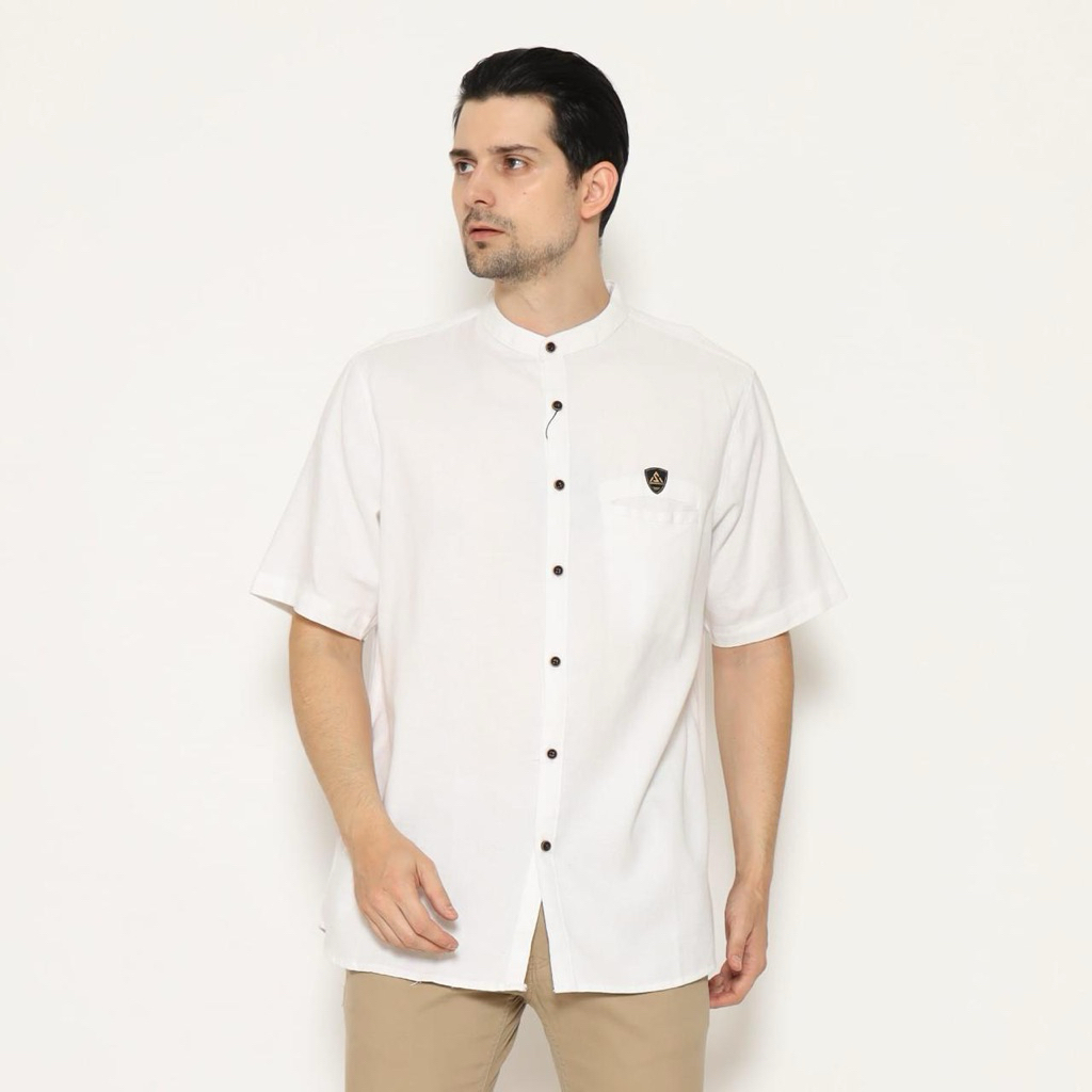 kemeja koko ANDARA putih linen kancing by arsya kaila